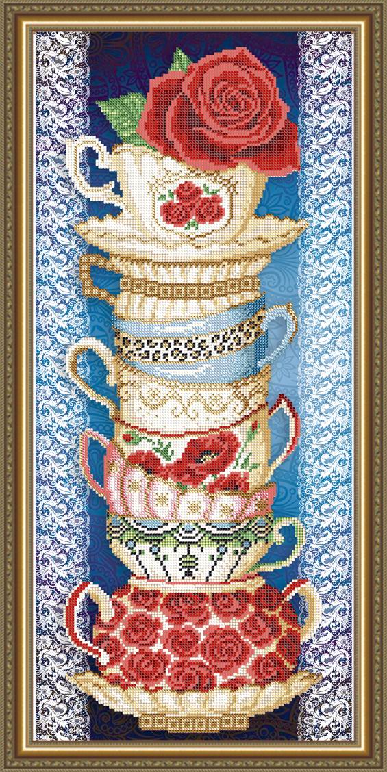 

АРТ СОЛО (Украина) Чашки с розой на синем VKA3083, 25x55 см от