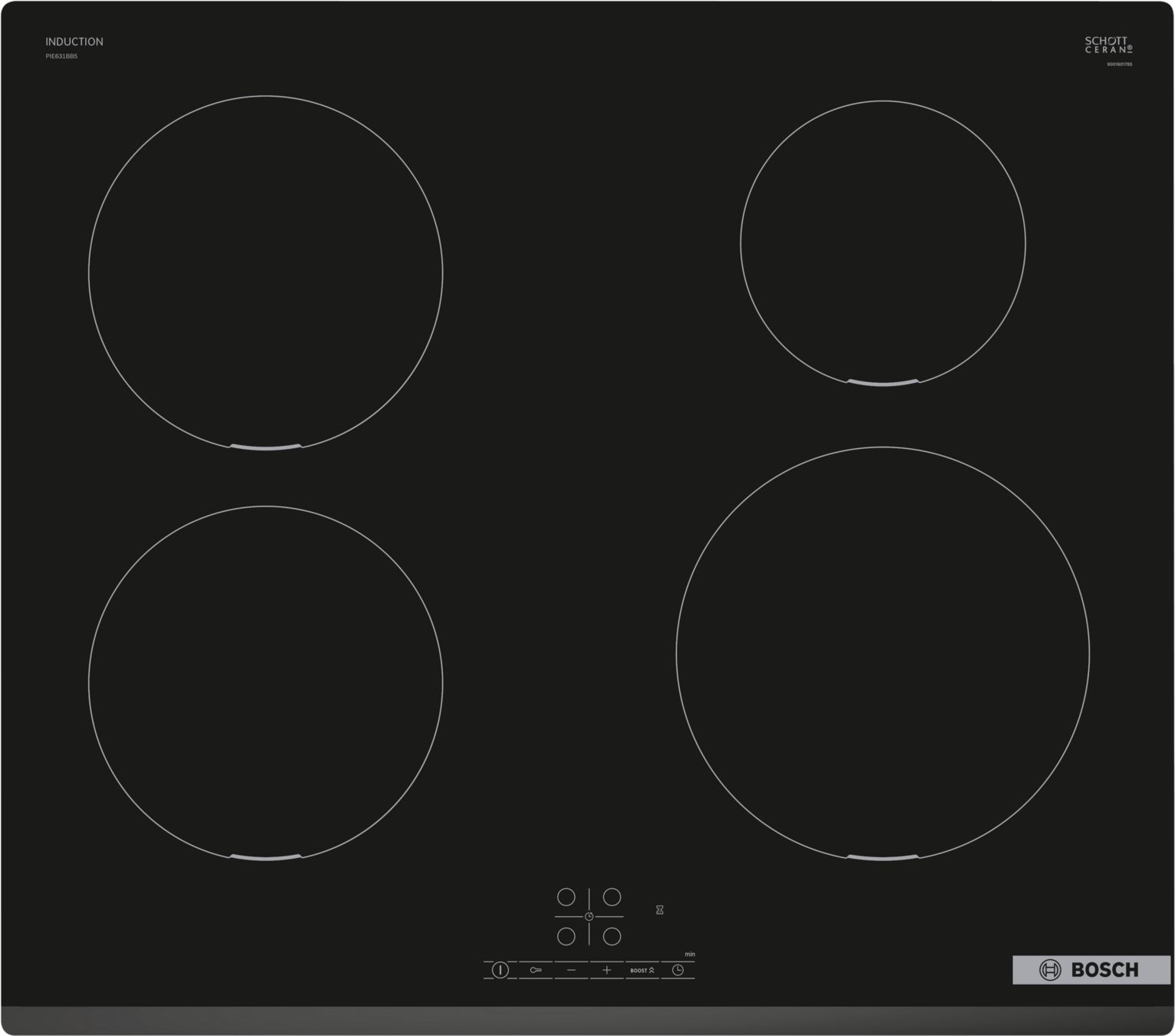 фото Индукционная варочная панель bosch pie631bb5e