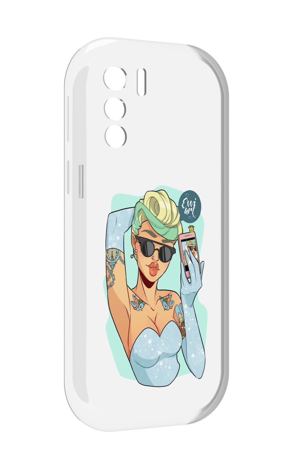 

Чехол MyPads девушка с короткой стрижкой женский для UleFone Note 13P, Прозрачный, Tocco
