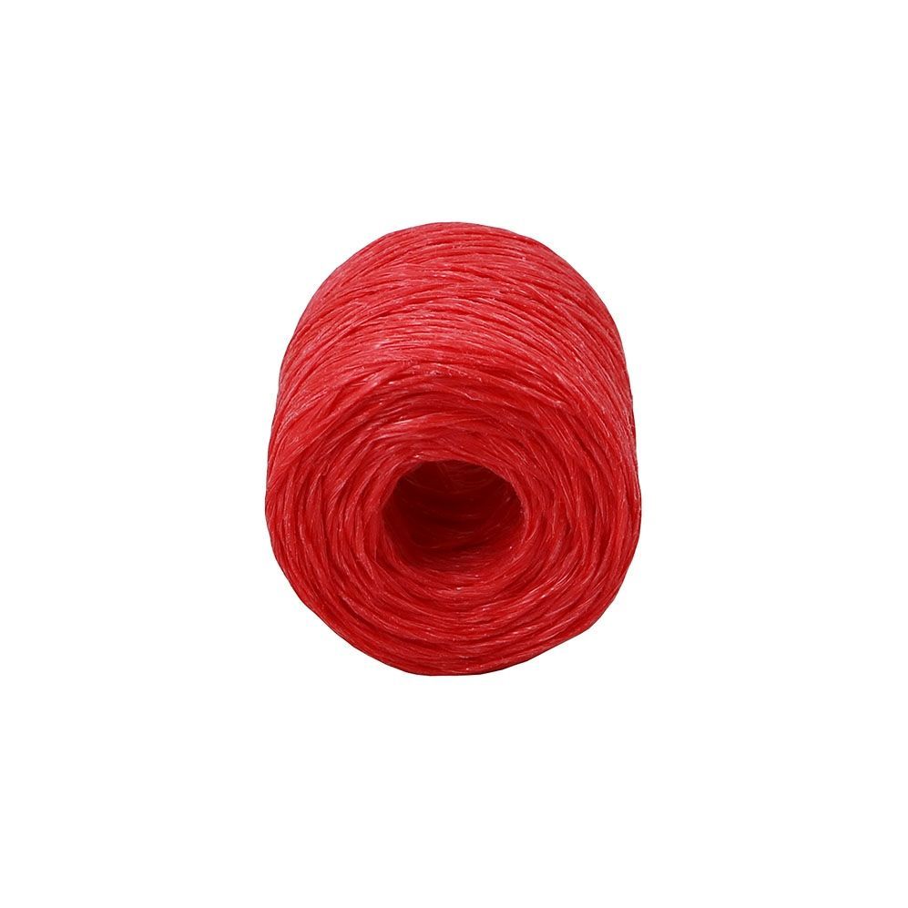 Шпагат из полипропилена Kraftcom, 3мм х 50м (4шт), цвет - красный наполнитель из перьев для шаров и подарков красный 6гр