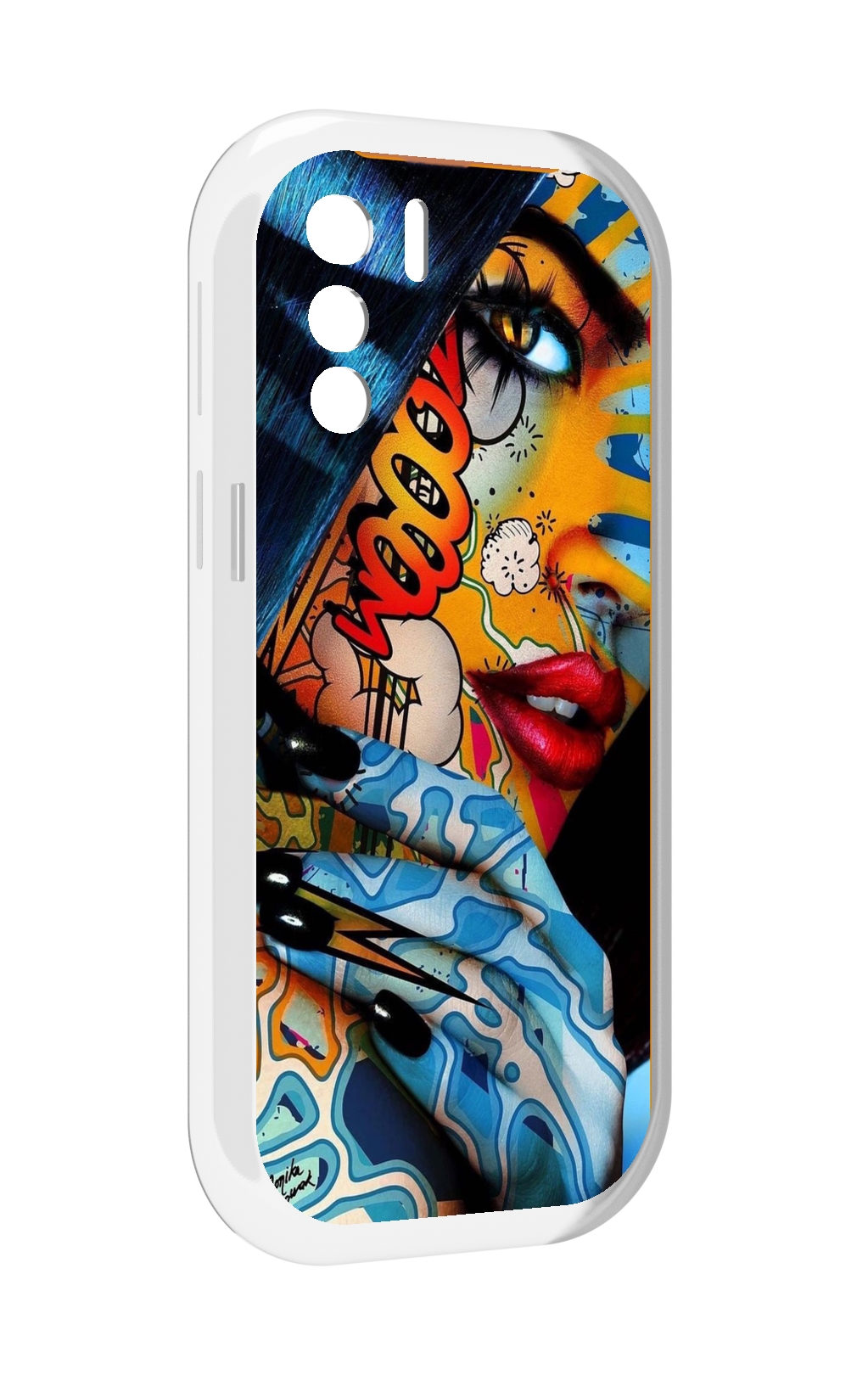 

Чехол MyPads девушка разрисованная краскам иженский для UleFone Note 13P, Прозрачный, Tocco