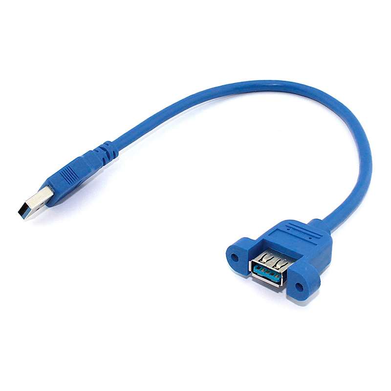 

Кабель Vbparts USB A - USB A вилка-розетка 0.3м (100186955V) синий