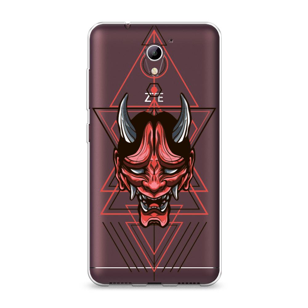 

Чехол на ZTE Blade A510 "Hanya Oni mask", Серый;красный;черный, 130150-4