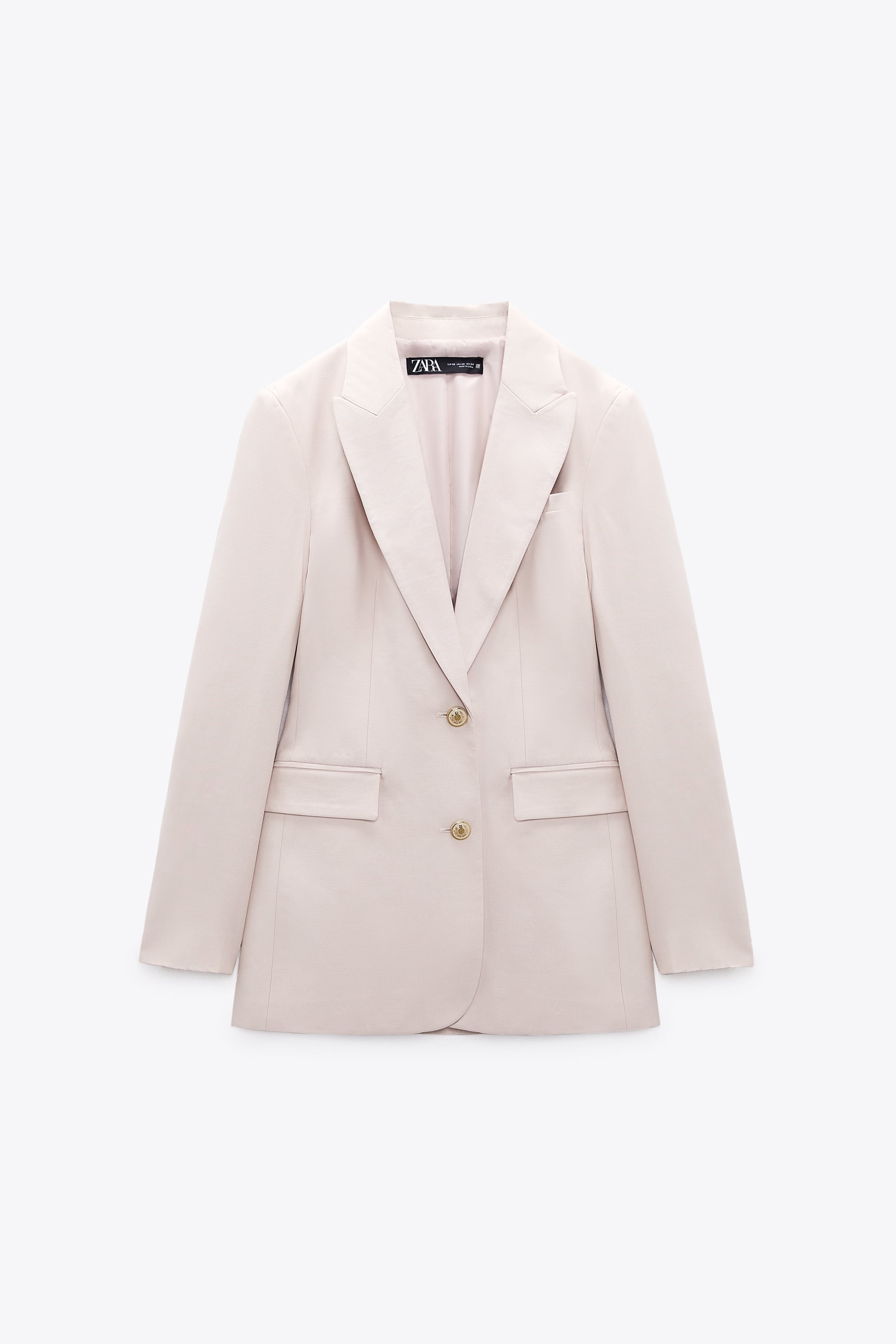 

Пиджак женский ZARA 07901234 бежевый S (доставка из-за рубежа), 07901234