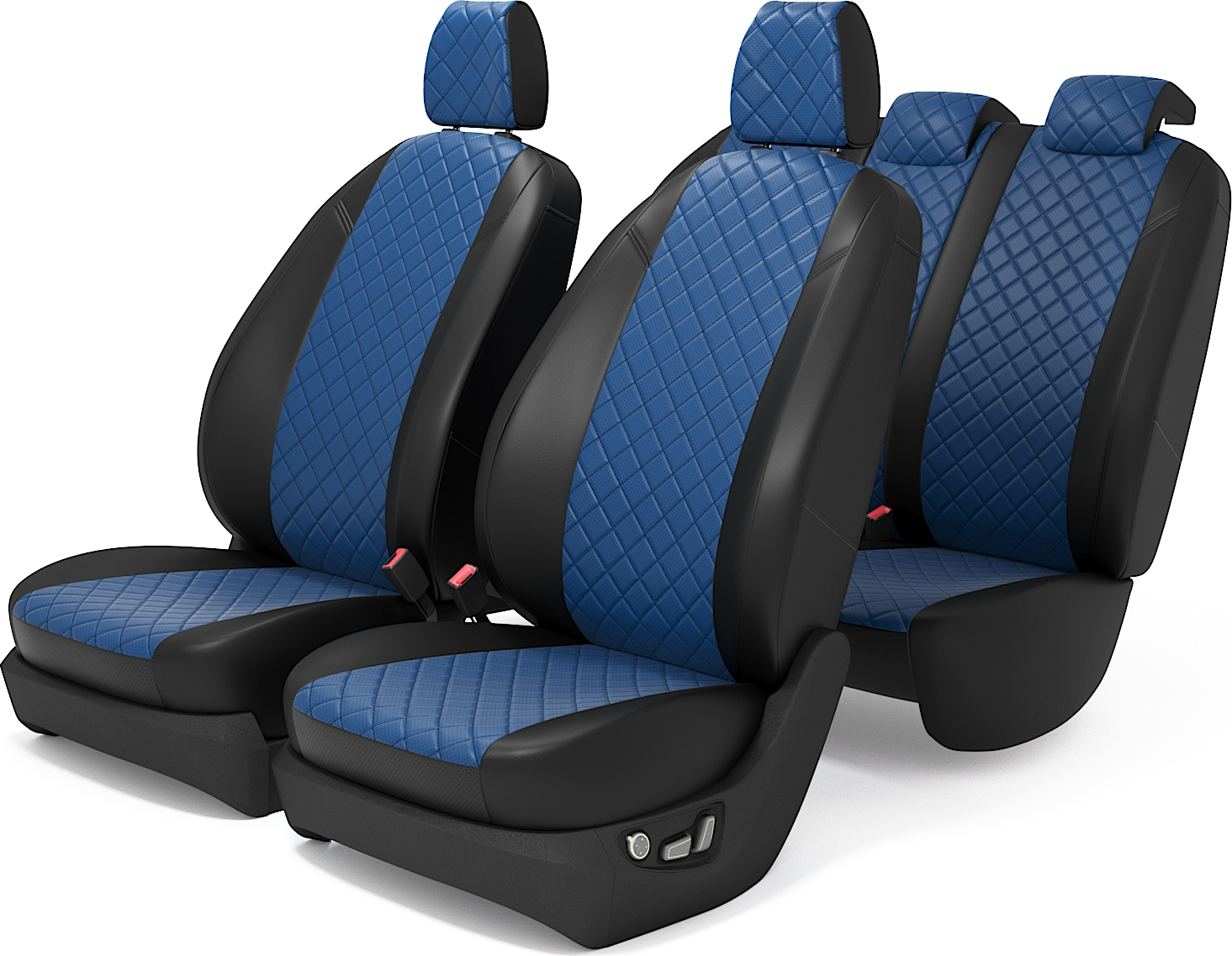 

Чехлы на сиденья Ниссан Ноут Е11 с 2005 по 2013 год,, Синий, PNote0514