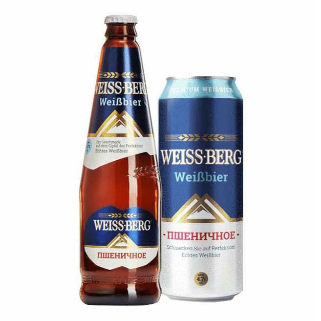 

Пиво Weiss Berg пшеничное светлое 4,7% 0,45 л