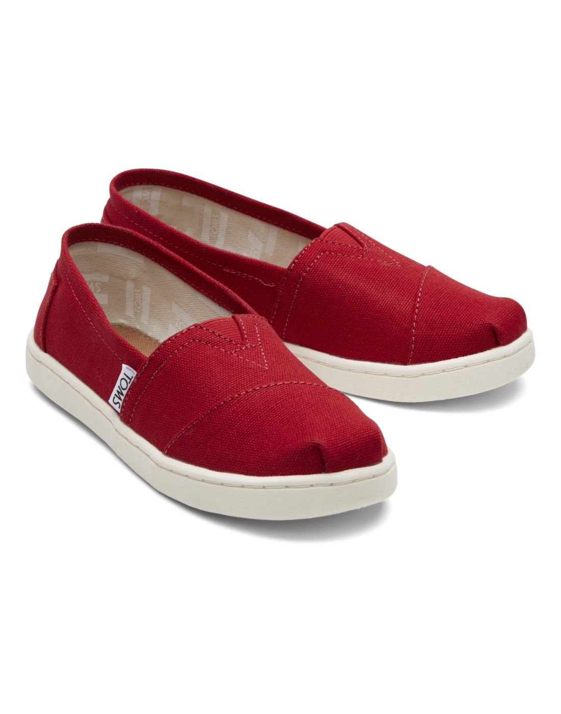 Слипоны детские Toms Alpargata 10010534 красный 35 2806₽