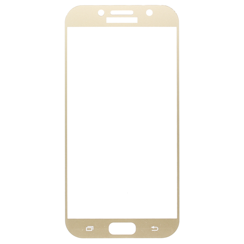 

Защитное стекло BaseMarket для Samsung A720F Galaxy A7 (2017) (с рамкой) (золотое) )