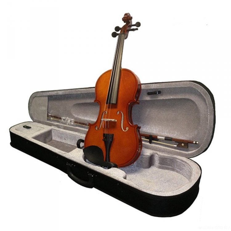 Cкрипка в комплекте с подбородником Brahner Bv-300 1/8, футляром, смычком и канифолью