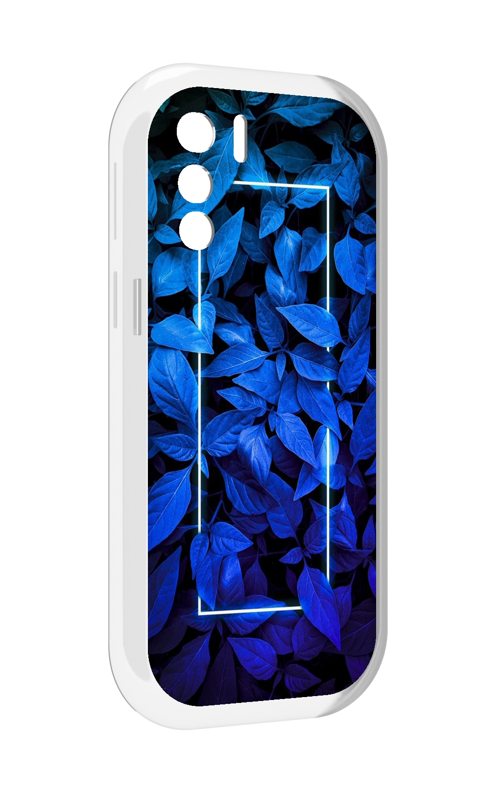 

Чехол MyPads голубые цветочки неон для UleFone Note 13P, Прозрачный, Tocco