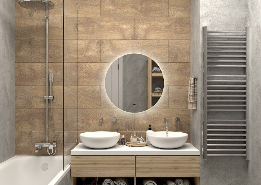 

Зеркало Art&Max Sanremo 64,5 с подсветкой, Серебристый