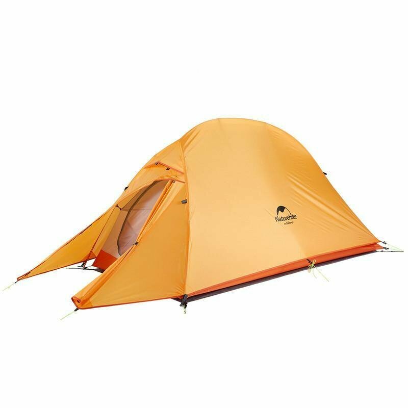 фото Палатка naturehike сloud up 1 nh18t010-t одноместная с ковриком, оранжевая, 6927595730546
