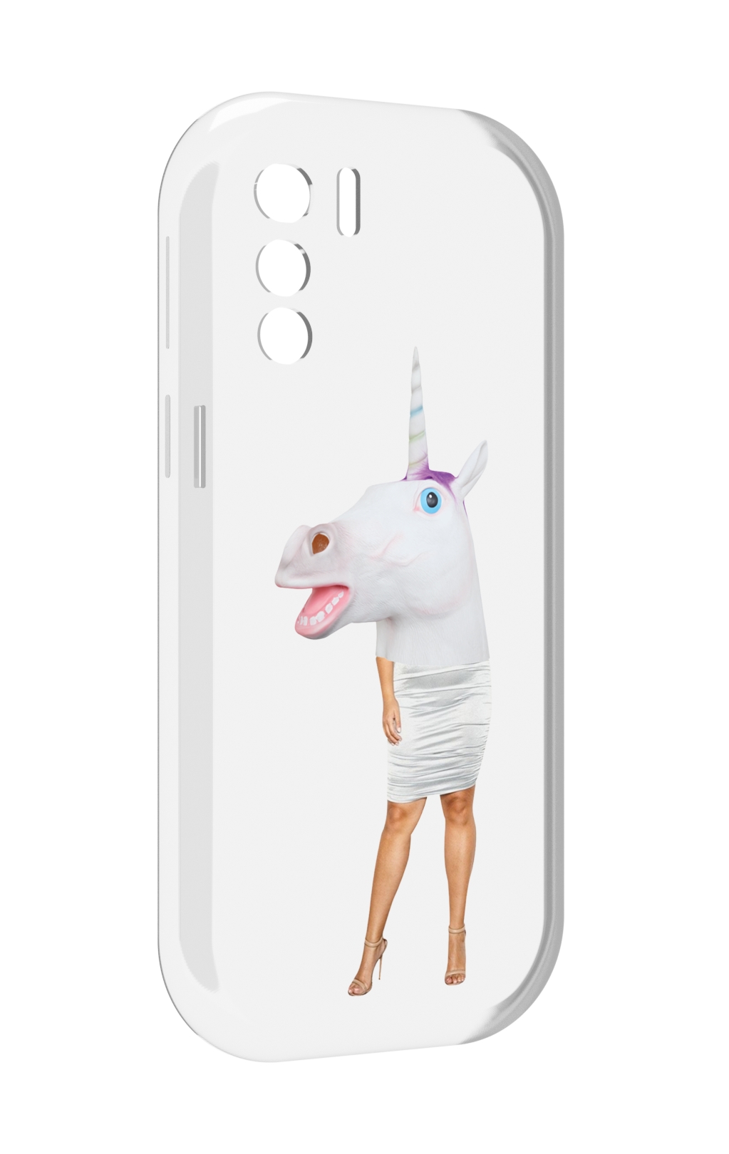 

Чехол MyPads голова-единорога для UleFone Note 13P, Прозрачный, Tocco