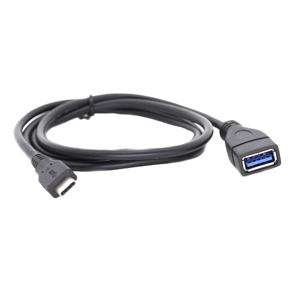 

Кабель USB 3.0 A(F)-USB Type-C(M) 1м (Черный)
