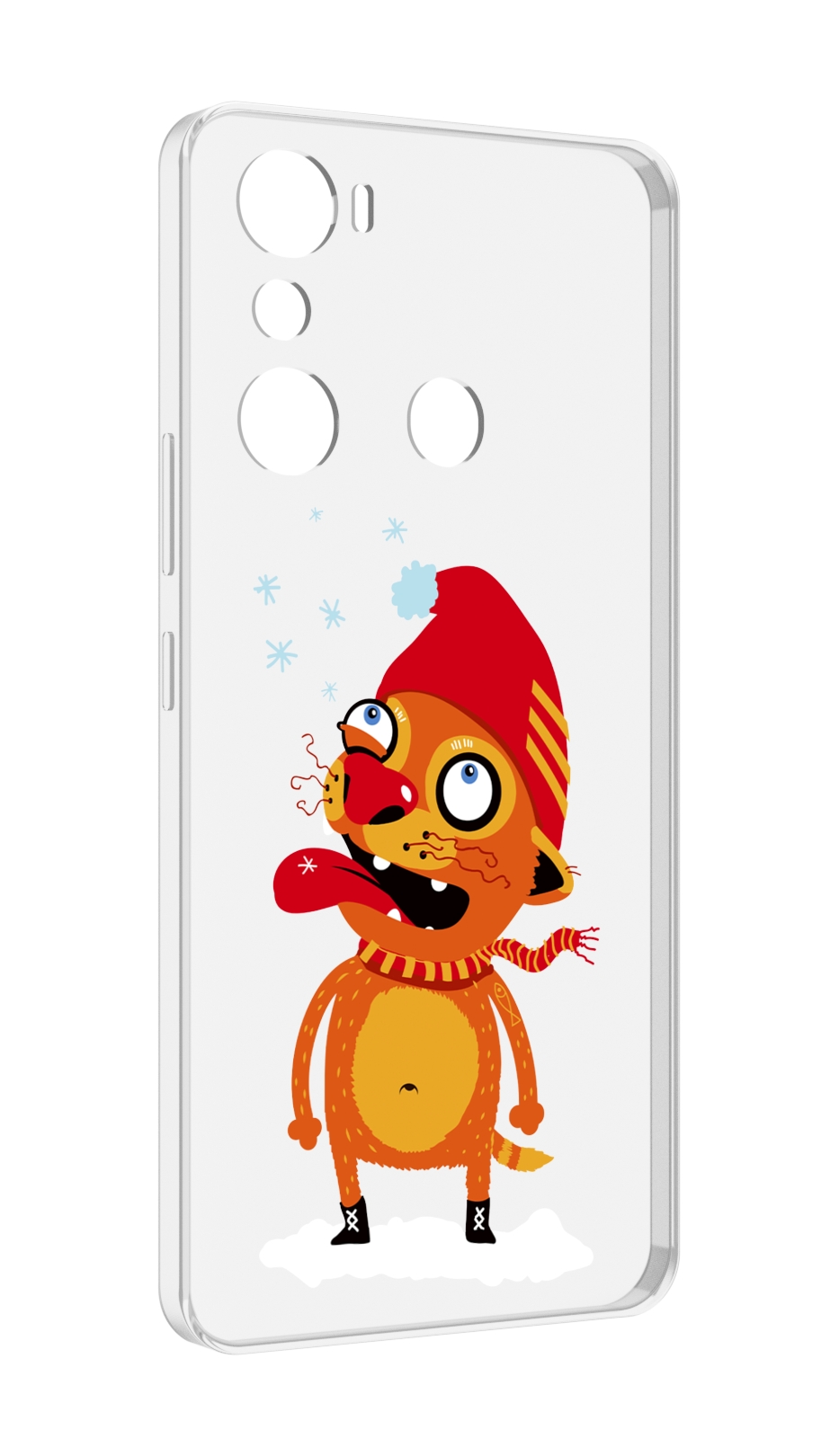 

Чехол MyPads Зимний кот для Infinix Hot 20i, Прозрачный, Tocco