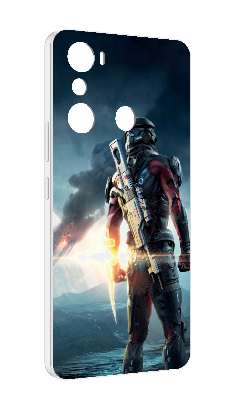 

Чехол MyPads Mass Effect Andromeda Ryder для Infinix Hot 20i, Прозрачный, Tocco