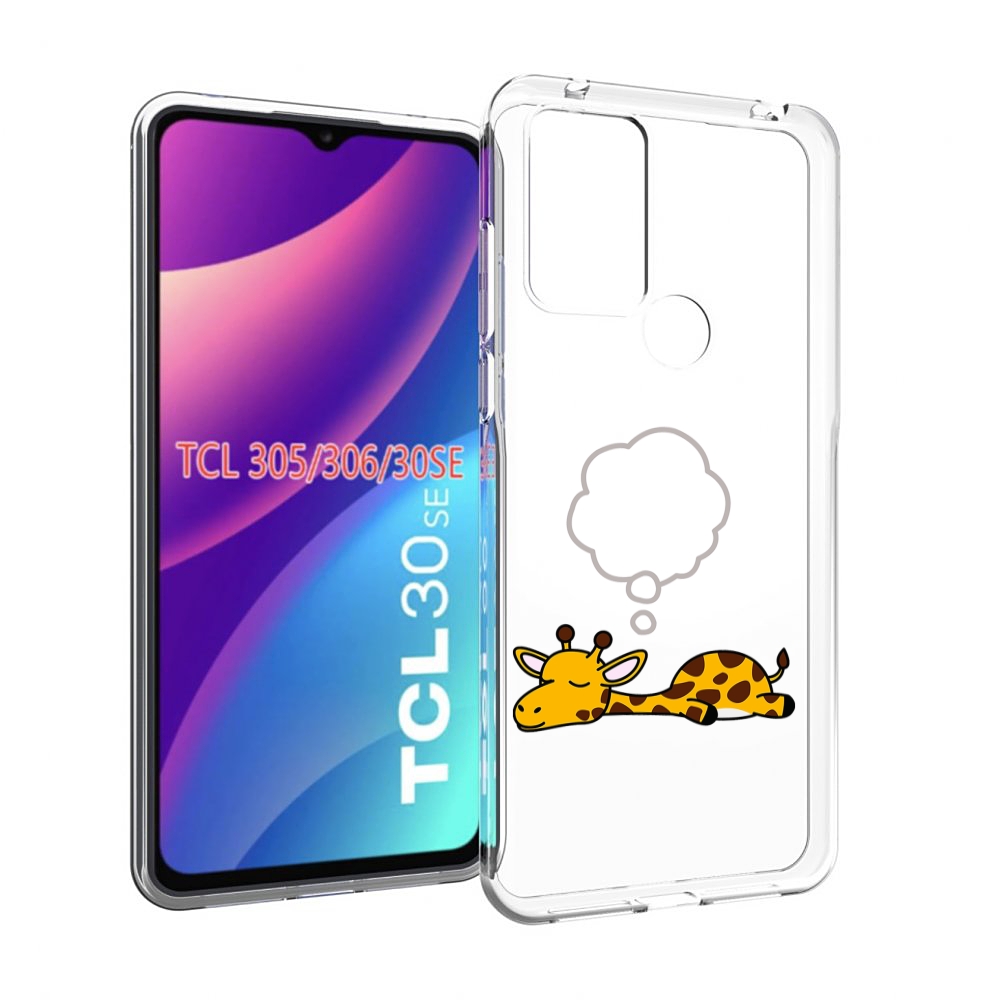 

Чехол MyPads спящий-жираф детский для TCL 30SE/305/306/30E, Tocco