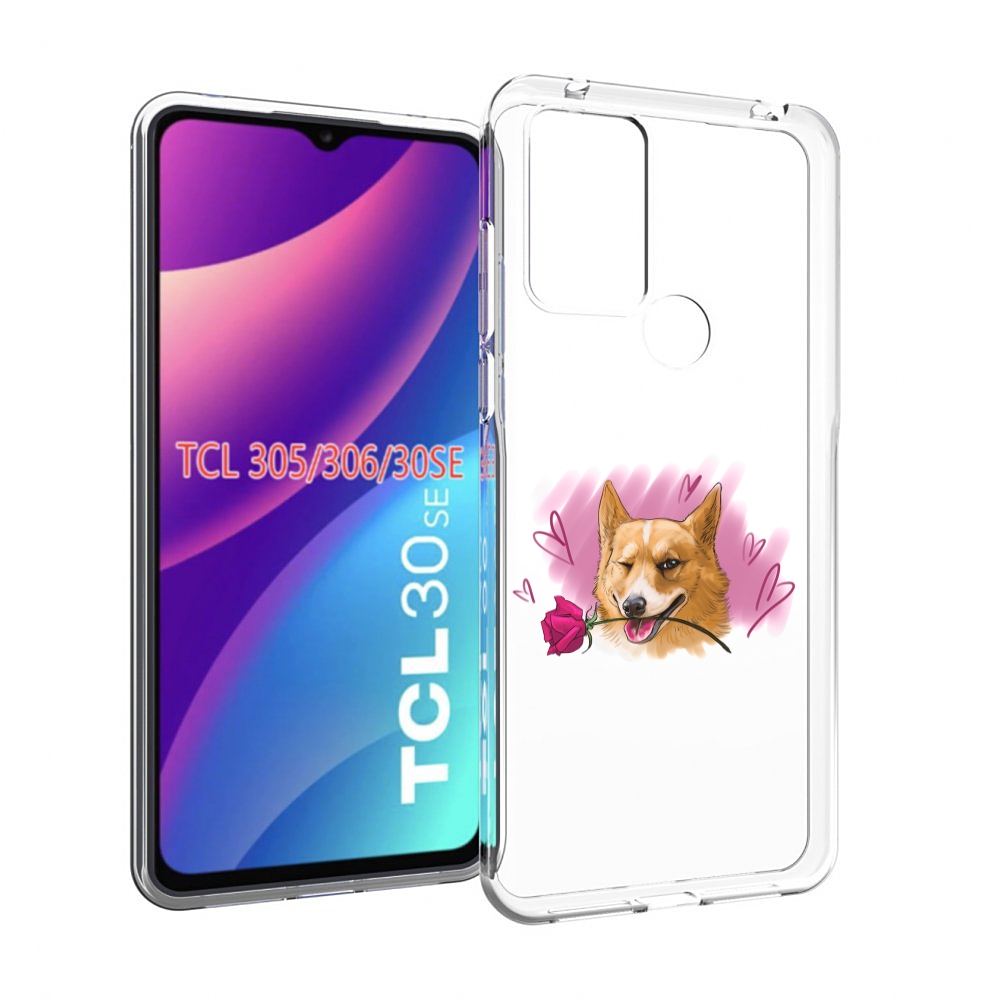 

Чехол MyPads собачка-с-розочкой для TCL 30SE/305/306/30E, Tocco