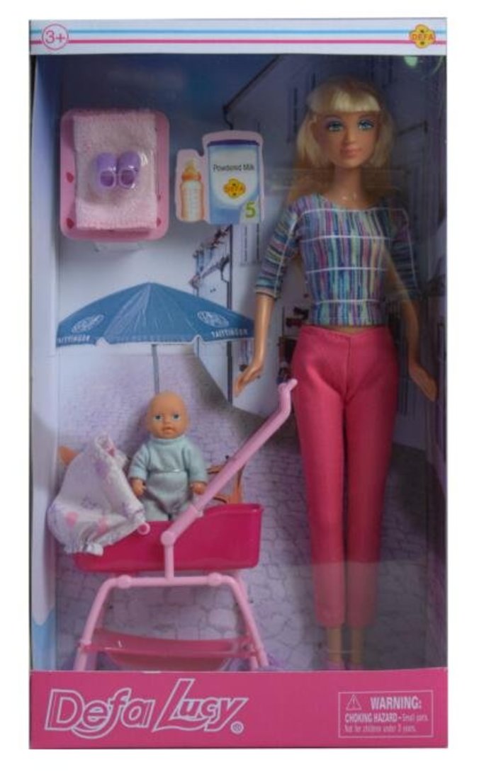 фото Игровой набор defa luсy на прогулке 2 куклы, 4 аксессуара defa toys