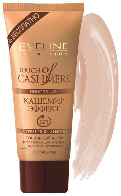 

Тональный крем Eveline "Touch of Cashmere Effecte" слоновая кость 40 мл