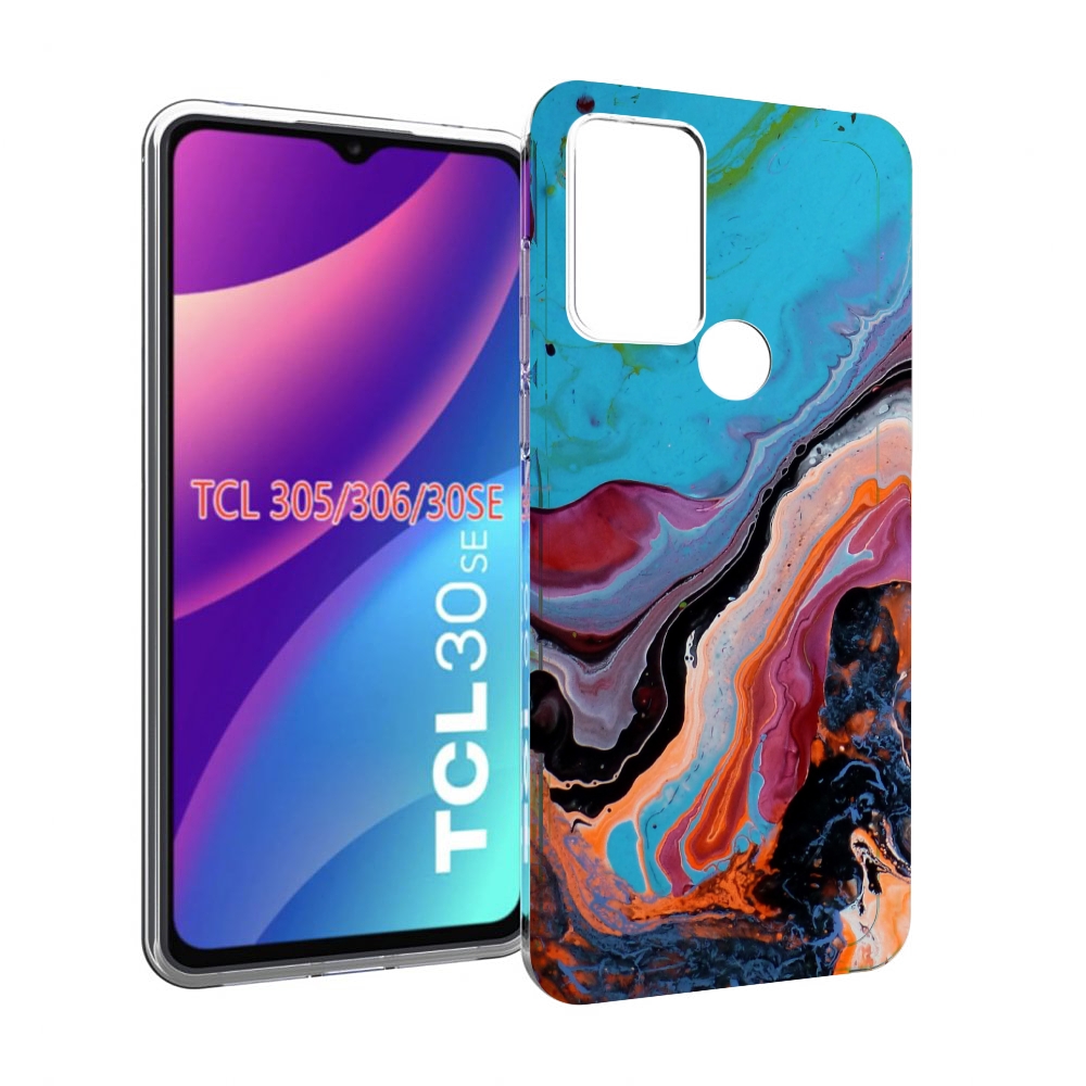 

Чехол MyPads смешанные краски для TCL 30SE/305/306/30E, Tocco