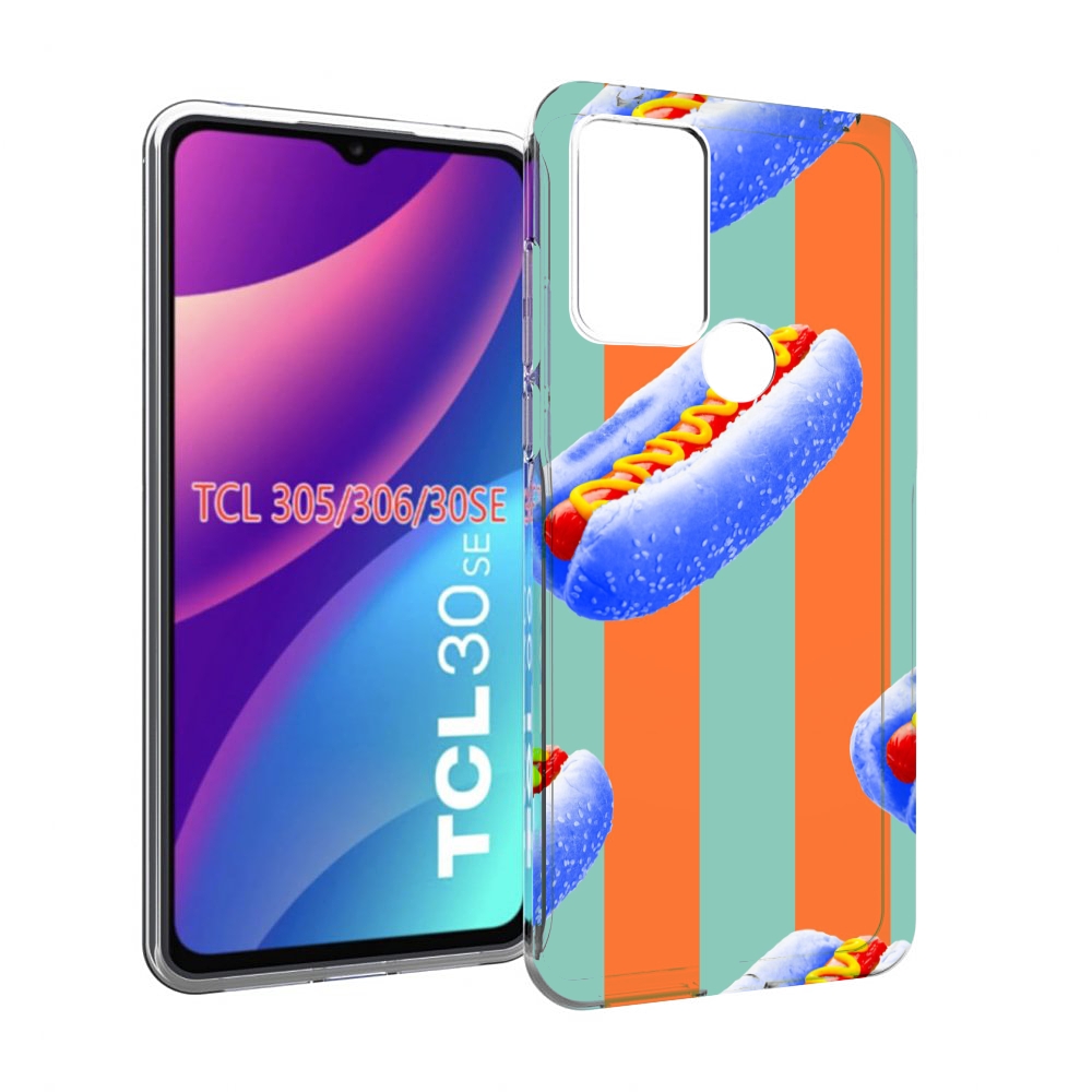 

Чехол MyPads синие хотдоги для TCL 30SE/305/306/30E, Tocco