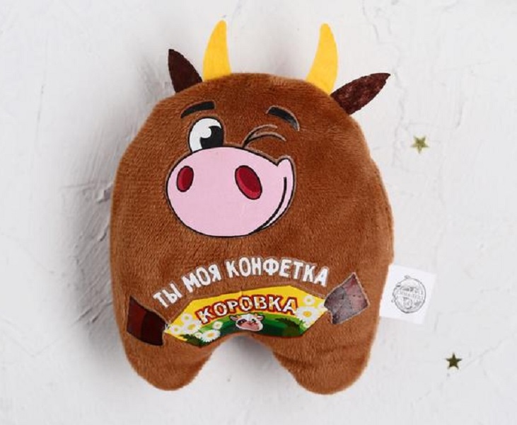 Мягкая игрушка-магнит Ты моя конфетка коровка 599₽