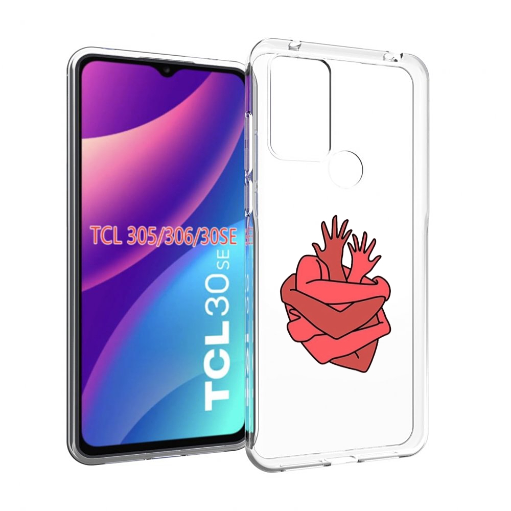 

Чехол MyPads сердце из ручек для TCL 30SE/305/306/30E, Tocco
