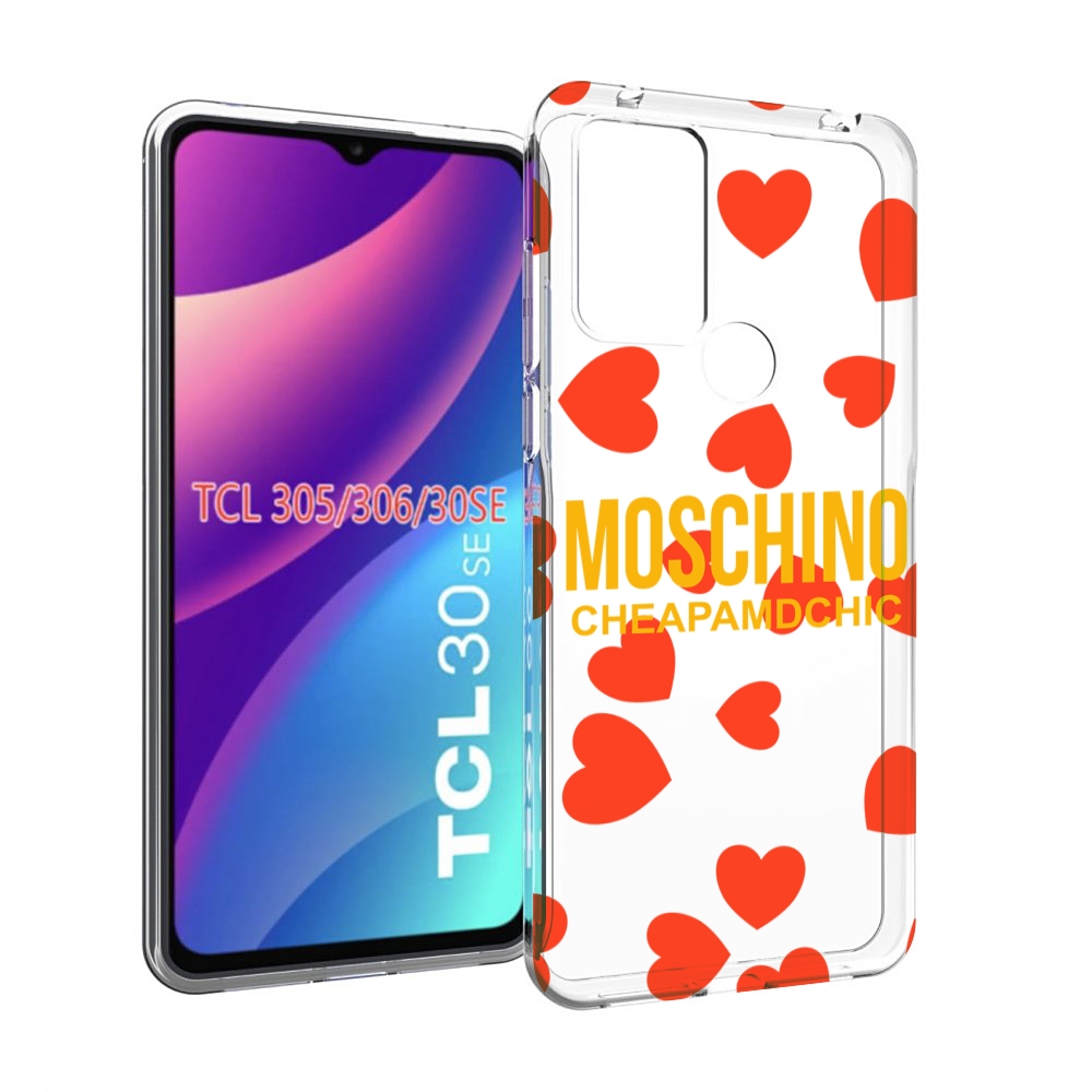 

Чехол MyPads сердца-москино для TCL 30SE/305/306/30E, Tocco