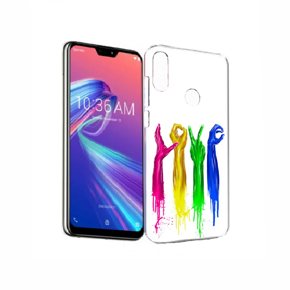 Чехол MyPads Tocco для Asus ZenFone Max Pro (M2) (ZB631KL) яркие руки love