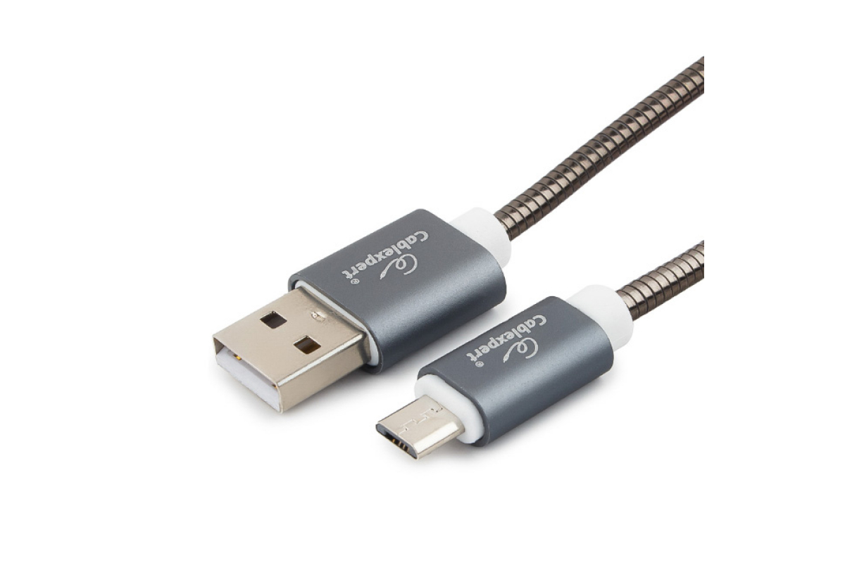 фото Кабель cablexpert micro usb cc-g-musb02gy-1m