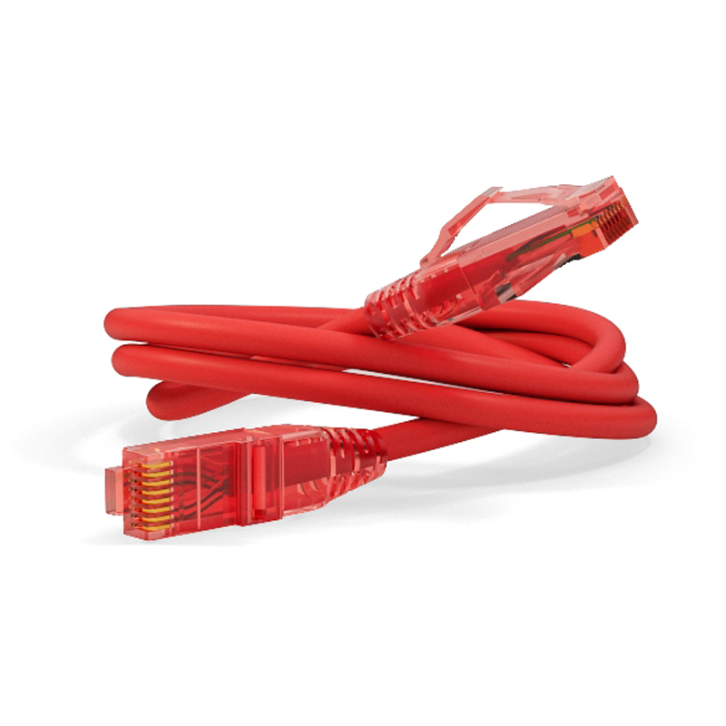 

Патч-корд Hyperline RJ-45 - RJ-45 вилка-вилка 3м (PC-LPM-UTP-RJ45-RJ45-C5E-3M) красный