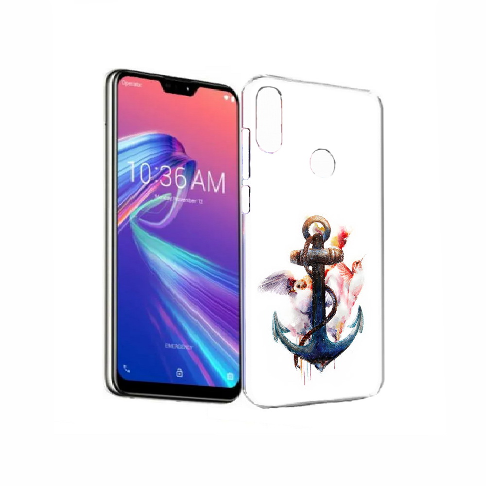 

Чехол MyPads Tocco для Asus ZenFone Max Pro (M2) (ZB631KL) якорь с птицами, Прозрачный, Tocco