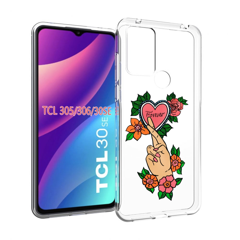 

Чехол MyPads ручки-навсегда женский для TCL 30SE/305/306/30E, Tocco