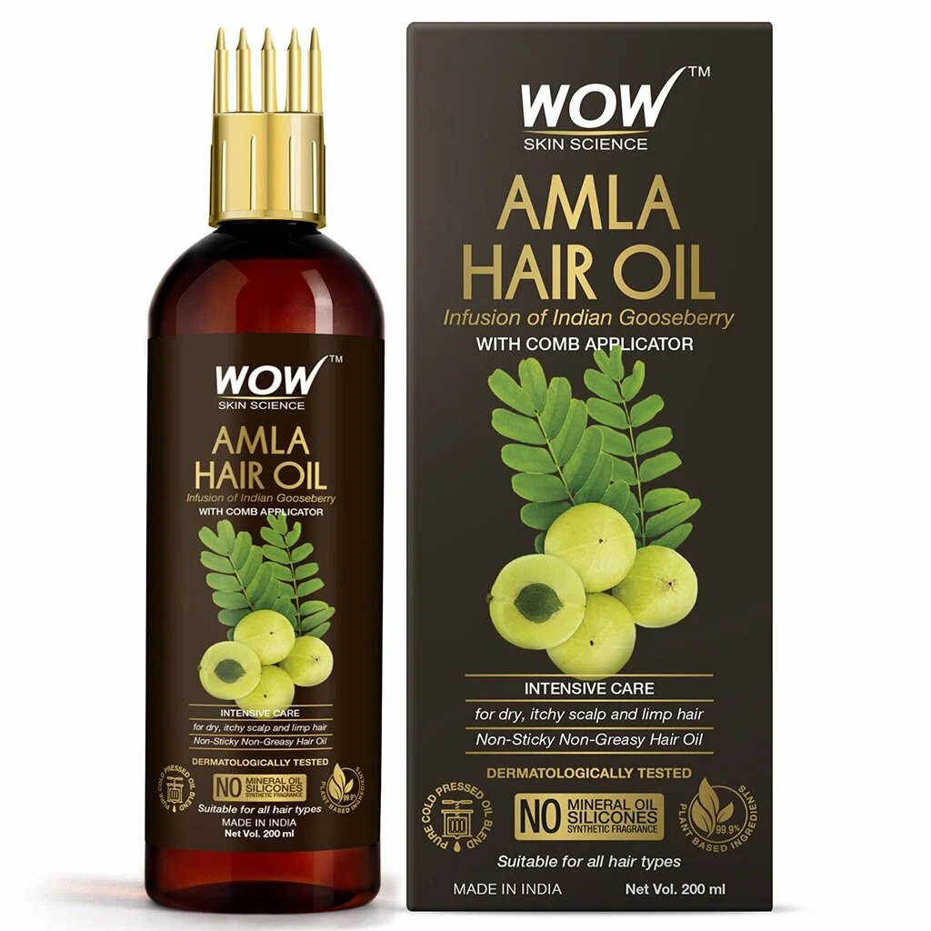 

Масло для волос WOW Skin Science из амлы, против перхоти и выпадения волос, 200 мл