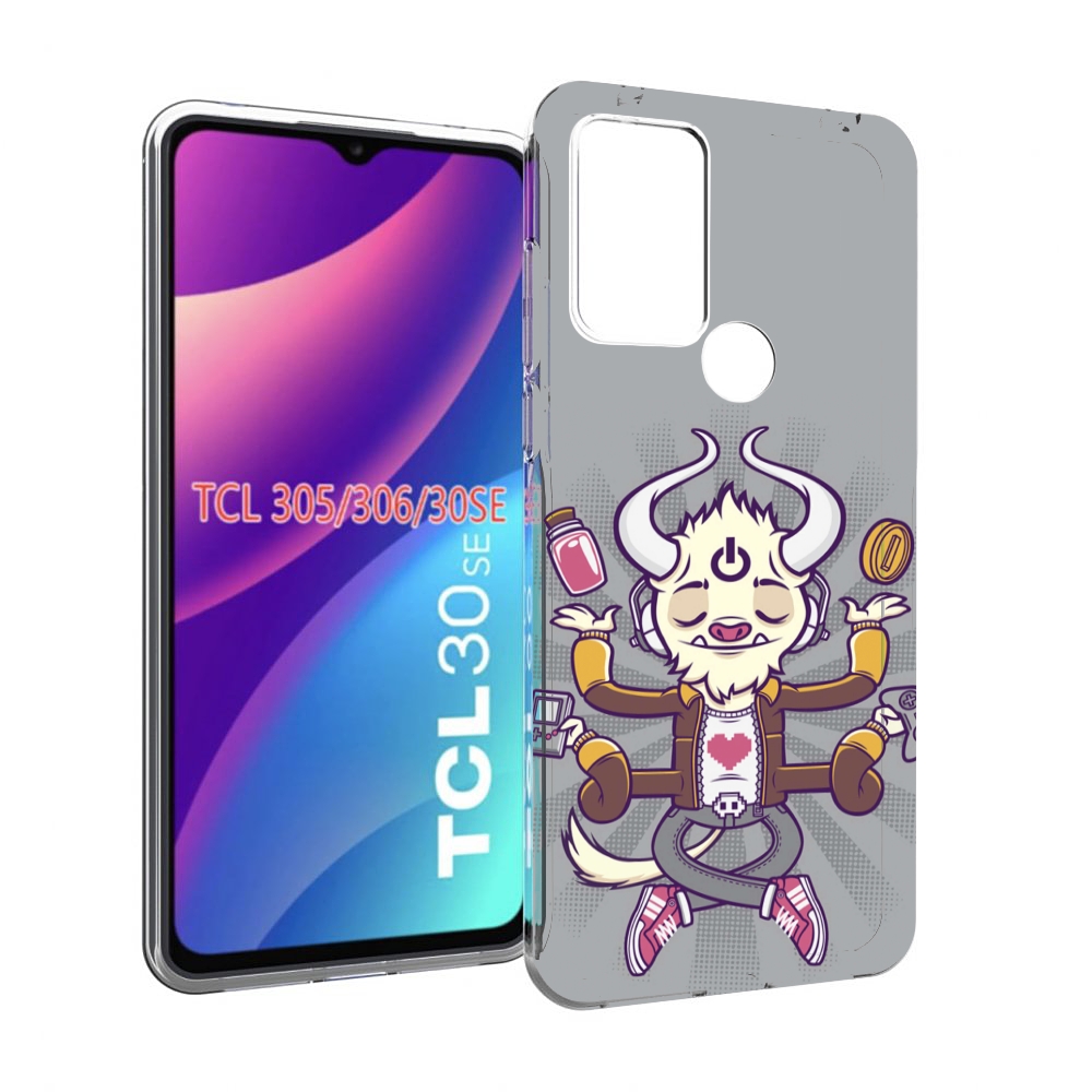 

Чехол MyPads рогатый любитель поиграть для TCL 30SE/305/306/30E, Tocco