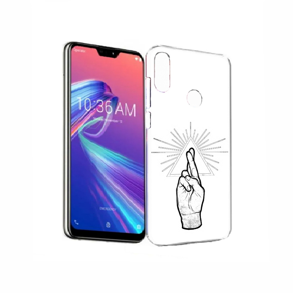 

Чехол MyPads Tocco для Asus ZenFone Max Pro (M2) (ZB631KL) черно белая рука, Прозрачный, Tocco