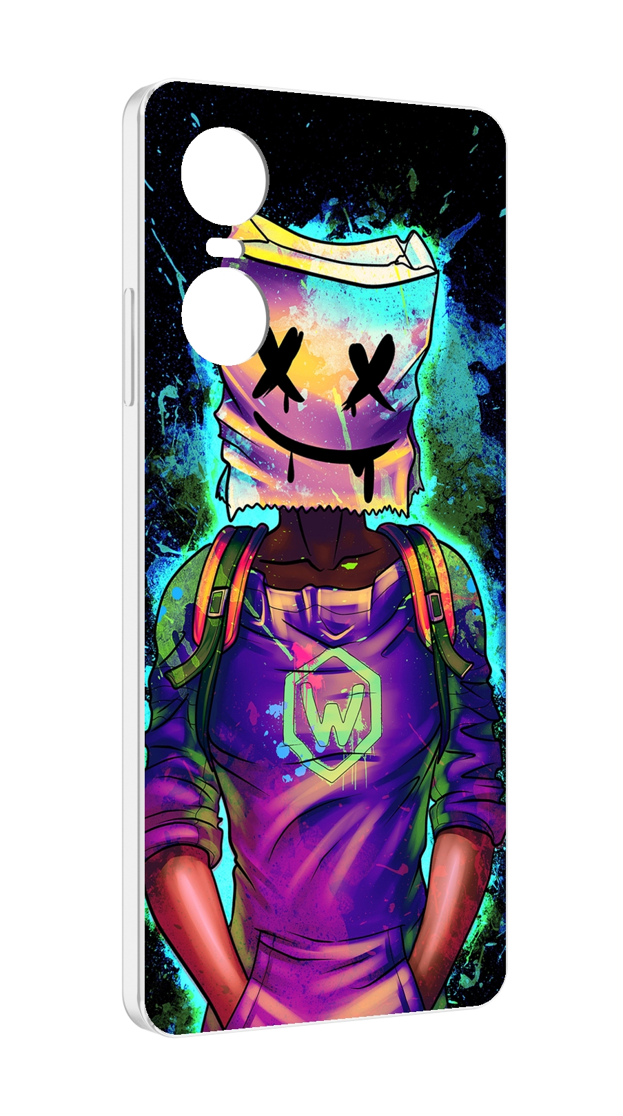 

Чехол MyPads маршмеллоу-глитч для Tecno Pop 6 Pro, Прозрачный, Tocco
