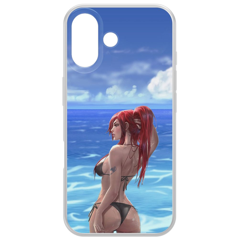 

Чехол-накладка Krutoff Clear Case Купальник женский для iPhone 16, Прозрачный