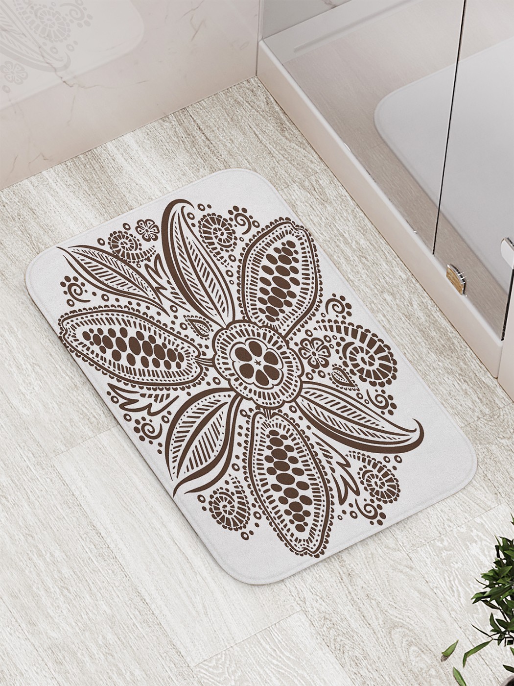 

Коврик противоскользящий для ванной, сауны, бассейна, 77х52 см bath_73161 JoyArty