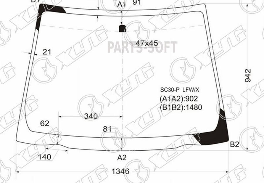 

Стекло лобовое Toyota Vitz 10-20 / Yaris 10-20