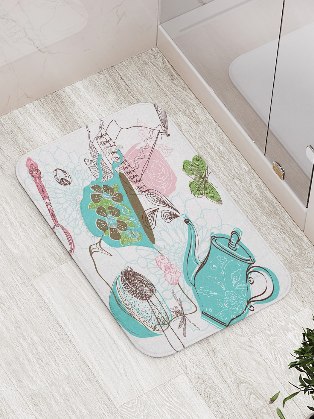 

Коврик противоскользящий для ванной, сауны, бассейна, 77х52 см bath_73140 JoyArty