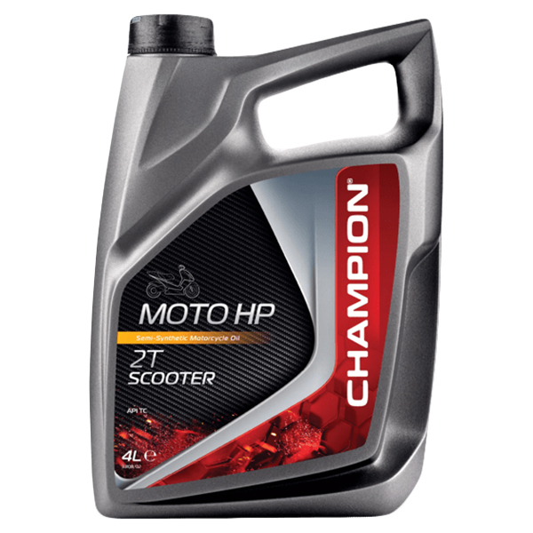 

Масло для двухтактных двигателей полусинт. CHAMPION MOTO HP 2T SCOOTER 4л