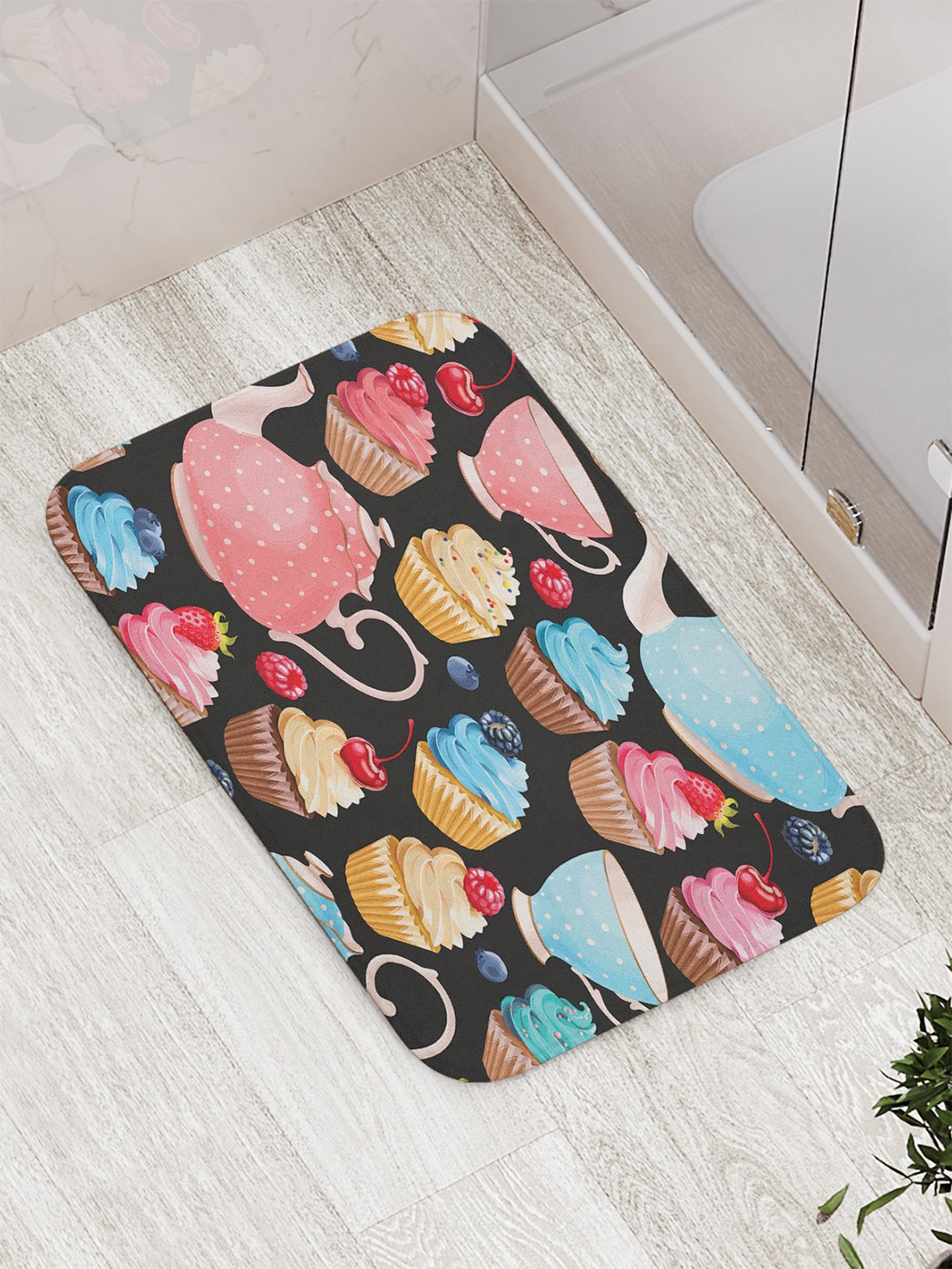 

Коврик противоскользящий для ванной, сауны, бассейна, 77х52 см bath_73133 JoyArty