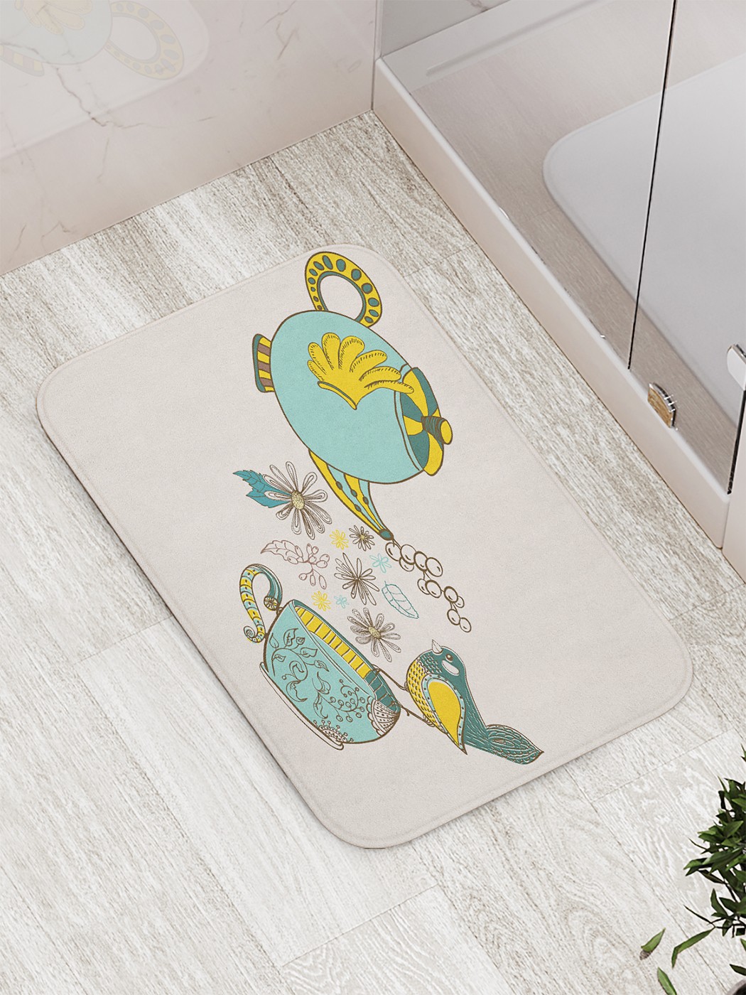 

Коврик противоскользящий для ванной, сауны, бассейна, 77х52 см bath_73128 JoyArty