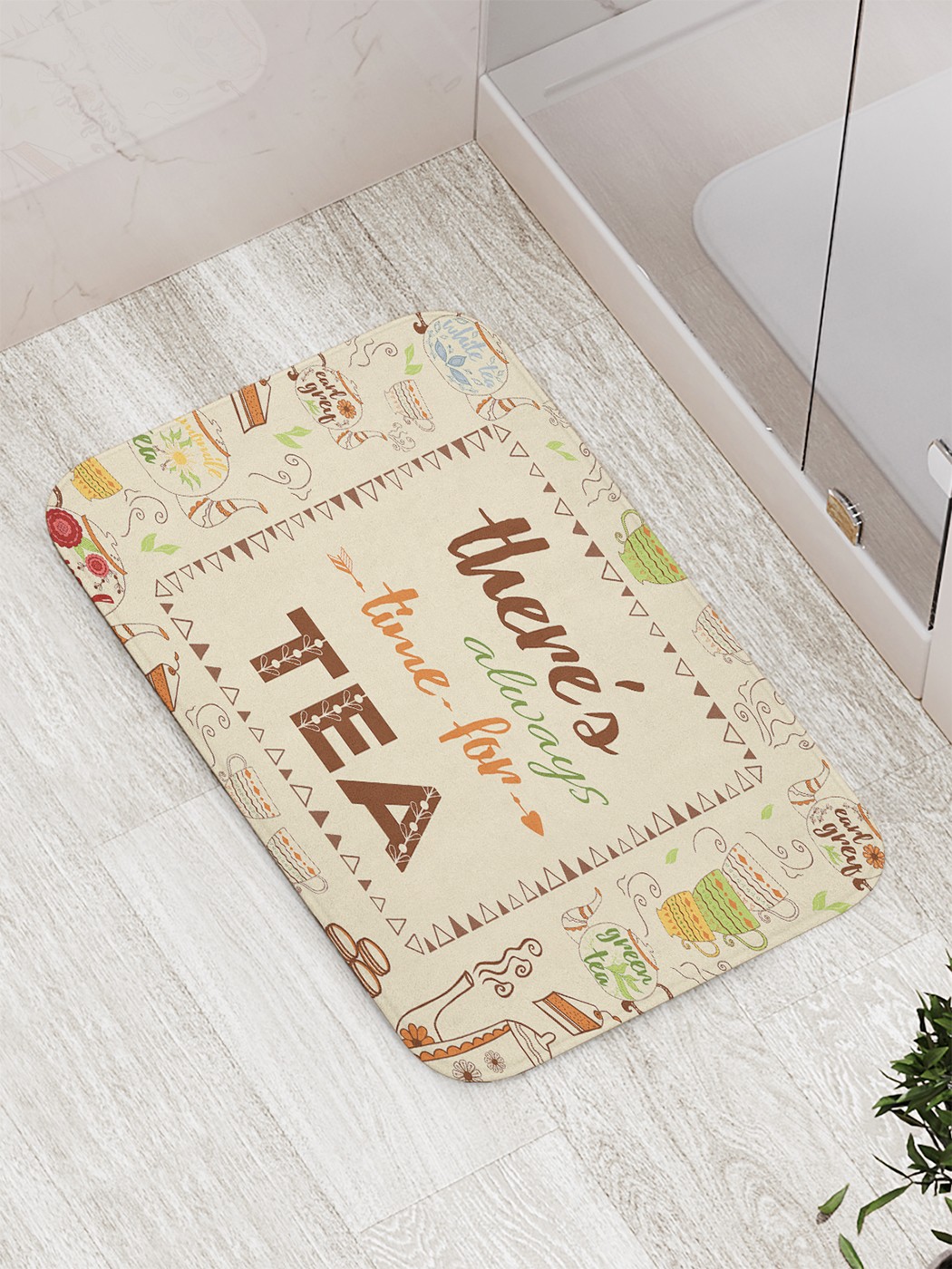 

Коврик противоскользящий для ванной, сауны, бассейна, 77х52 см bath_73122 JoyArty