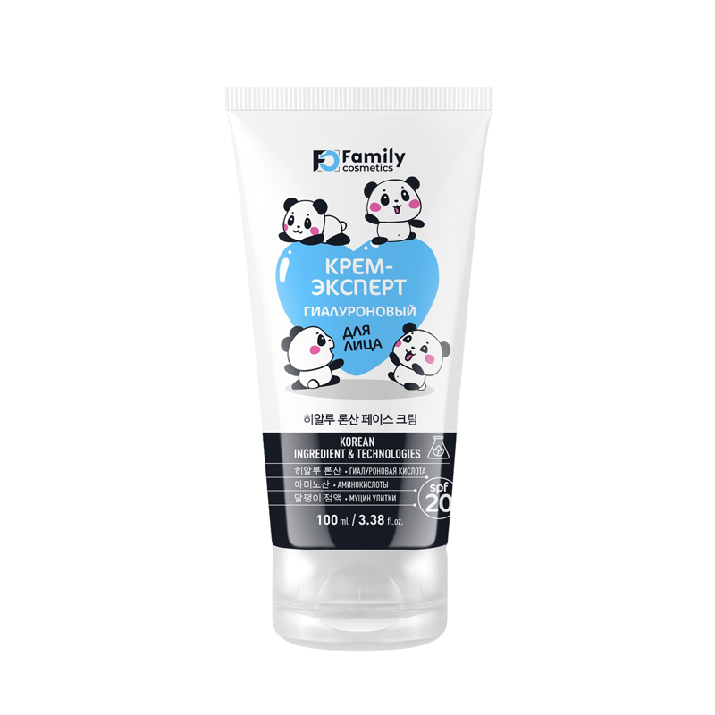 Крем-эксперт для лица Family Cosmetics Panda Гиалуроновый 100 мл