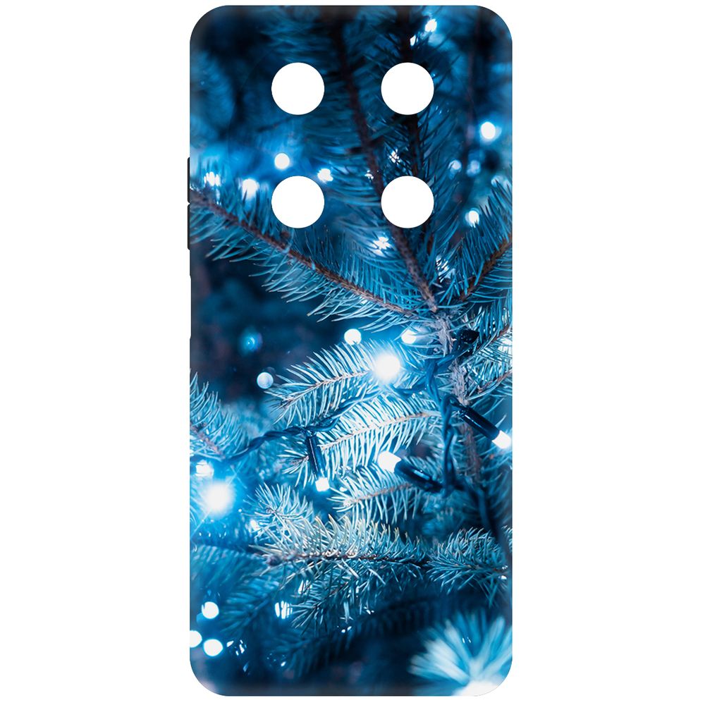 

Чехол-накладка Krutoff Soft Case Гирлянда для ITEL RS4 черный