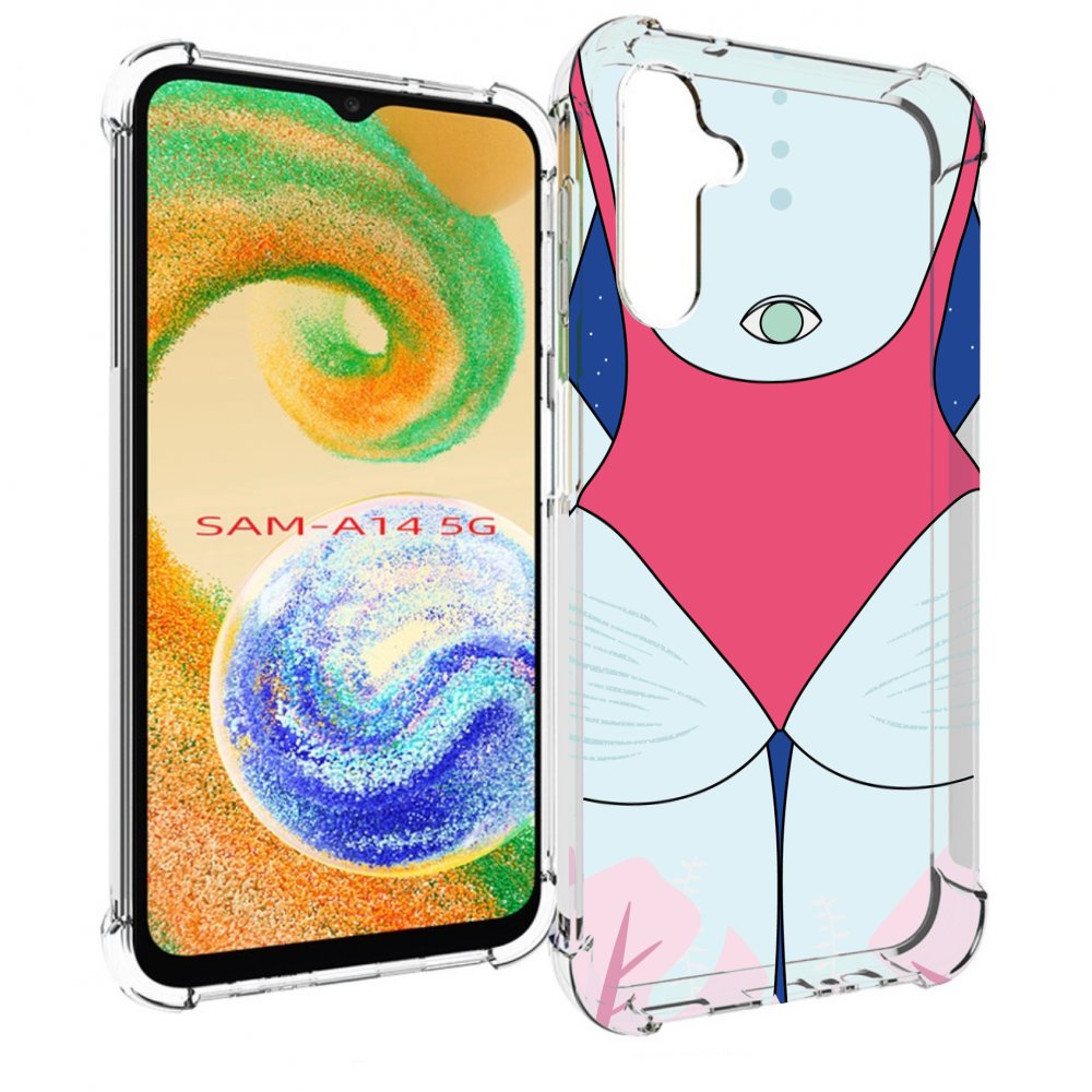 Чехол MyPads девушка-с-глазом-на-спине для Samsung Galaxy A14 5G