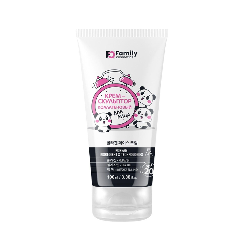 Крем-скульптор для лица Family Cosmetics Panda Коллагеновый 100 мл